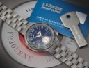 F.P. JOURNE. AN EXCEEDINGLY RARE TITANIUM LIMITED EDITION AUTOMATIC WRISTWATCH WITH BLUE DIAL, DATE, POWER RESERVE, DAY/NIGHT INDICATION AND BRACELET