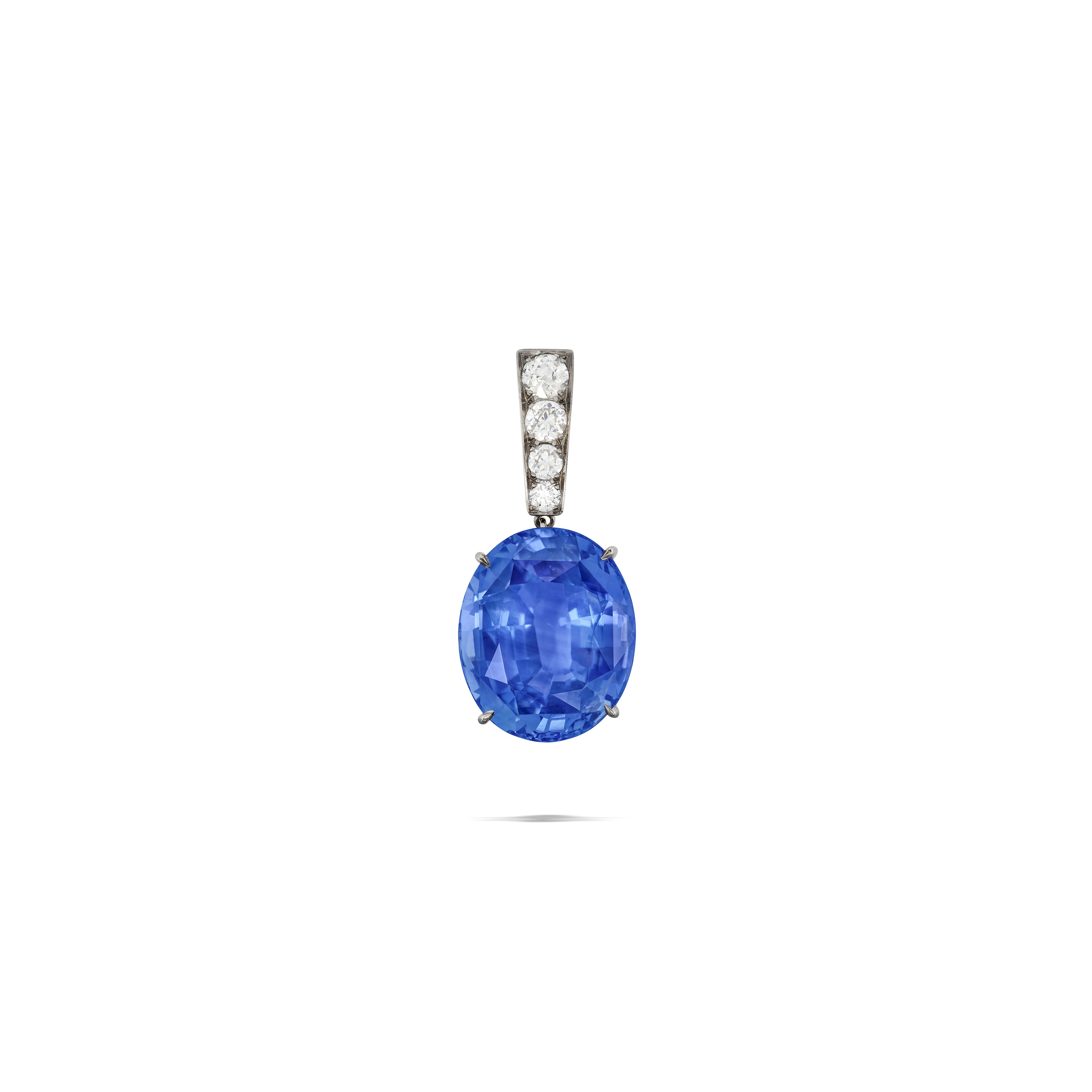 SAPPHIRE AND DIAMOND PENDANT