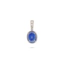 SAPPHIRE AND DIAMOND PENDANT