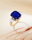 SAPPHIRE AND DIAMOND RING