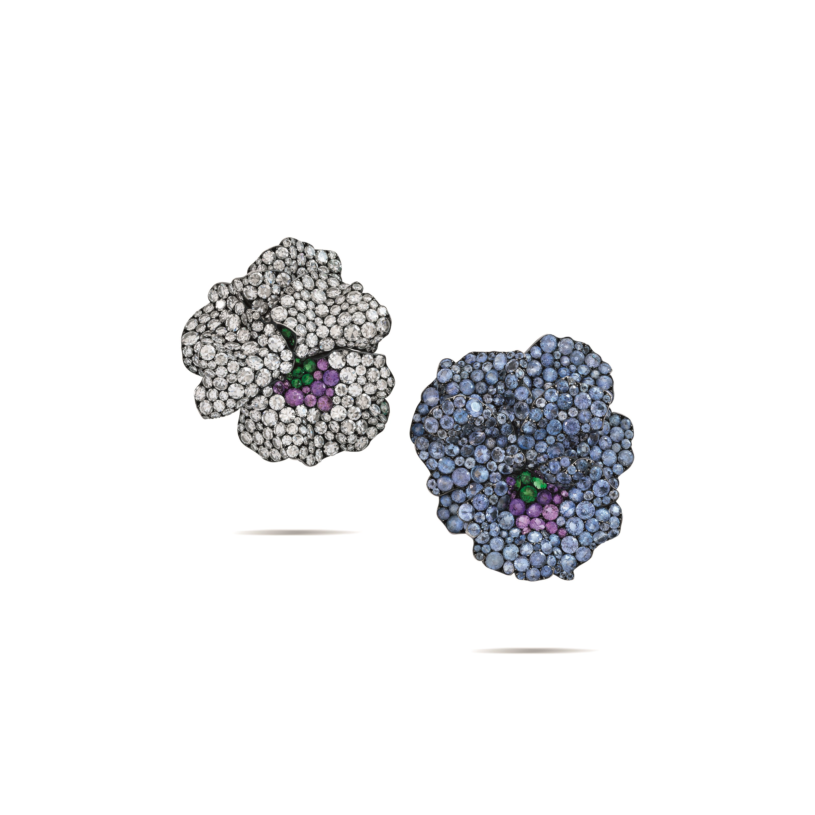 JAR MULTI-GEM 'PANSY' EARRINGS