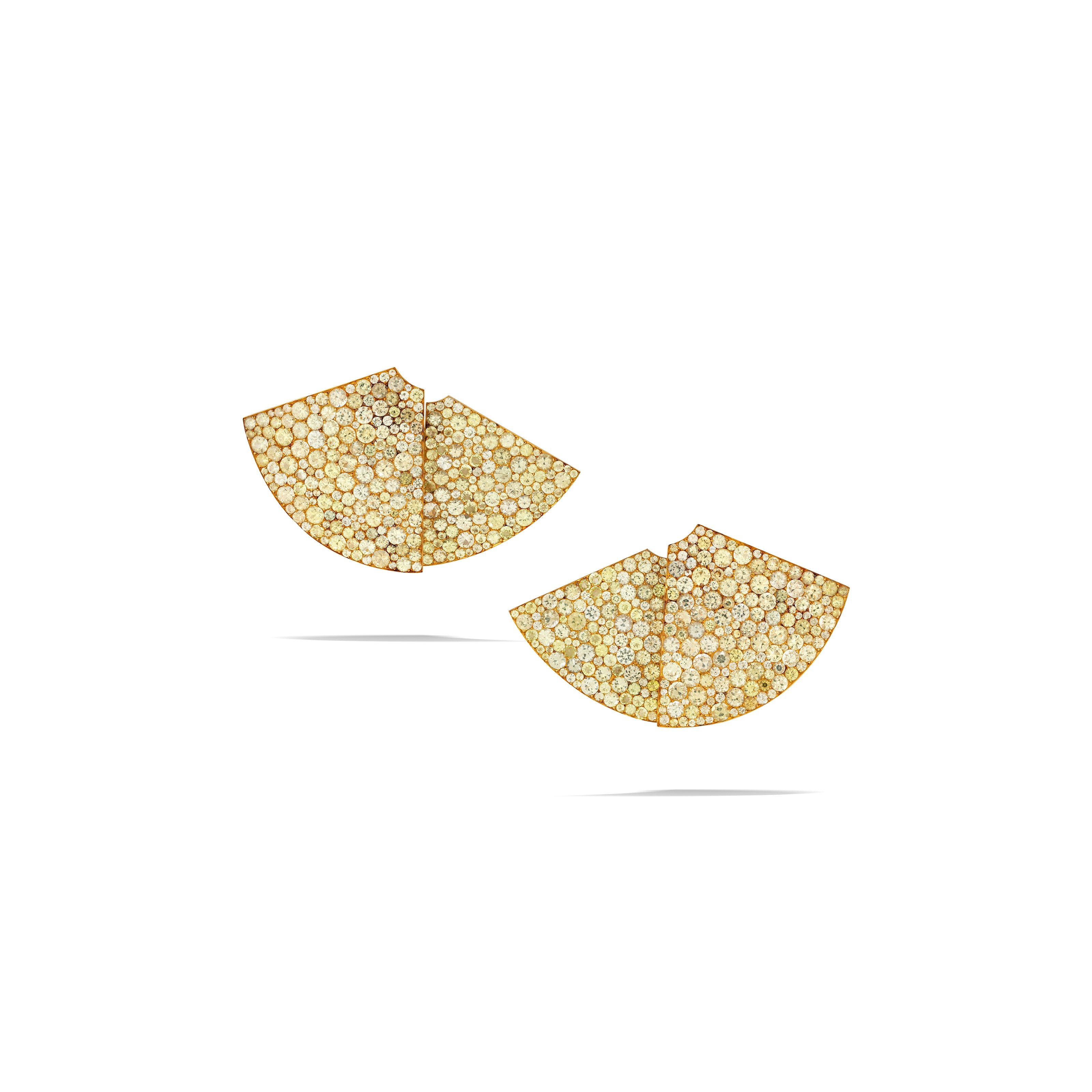 JAR CHRYSOBERYL 'FAN' EARRINGS