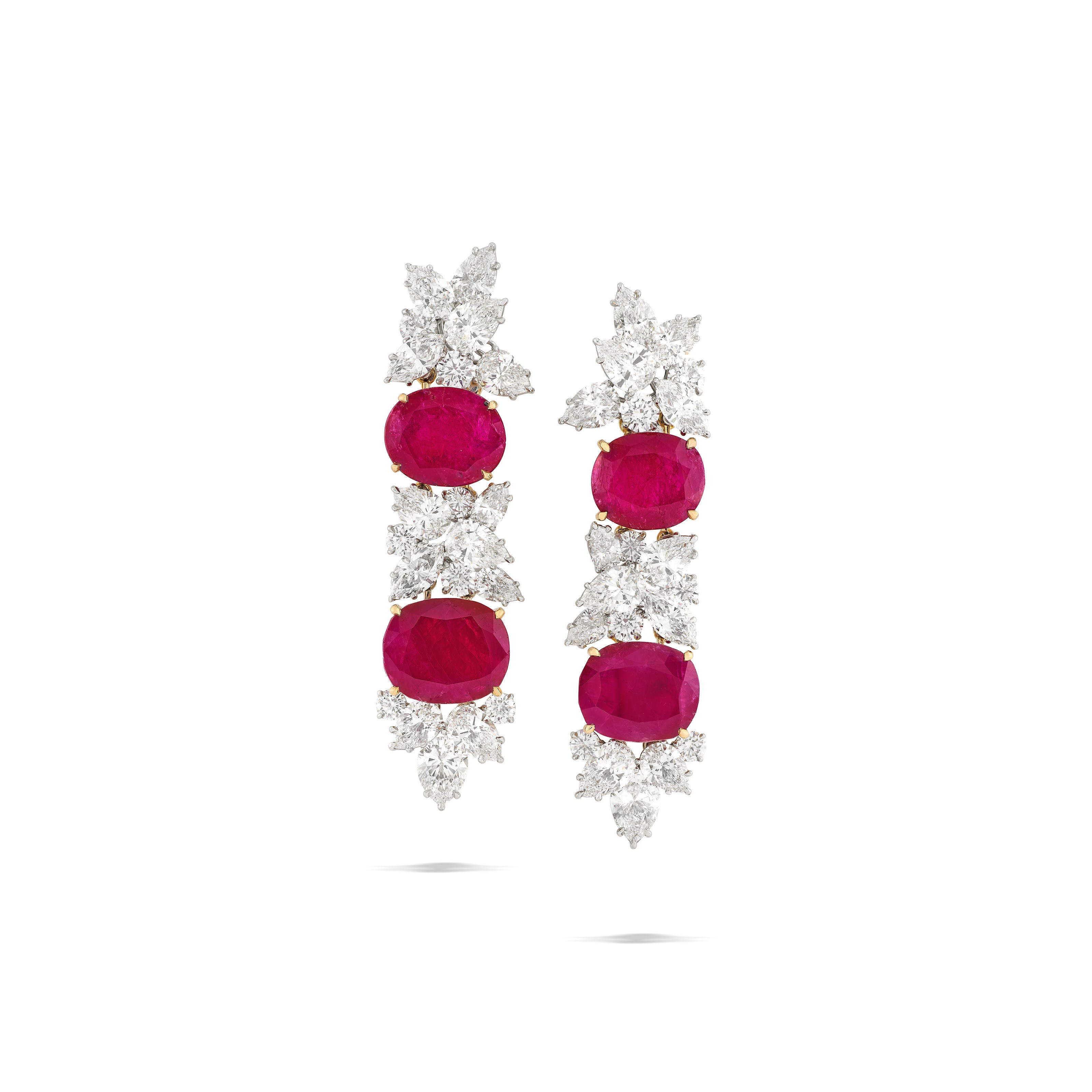RUBY AND DIAMOND EARRINGS