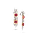 RUBY AND DIAMOND EARRINGS