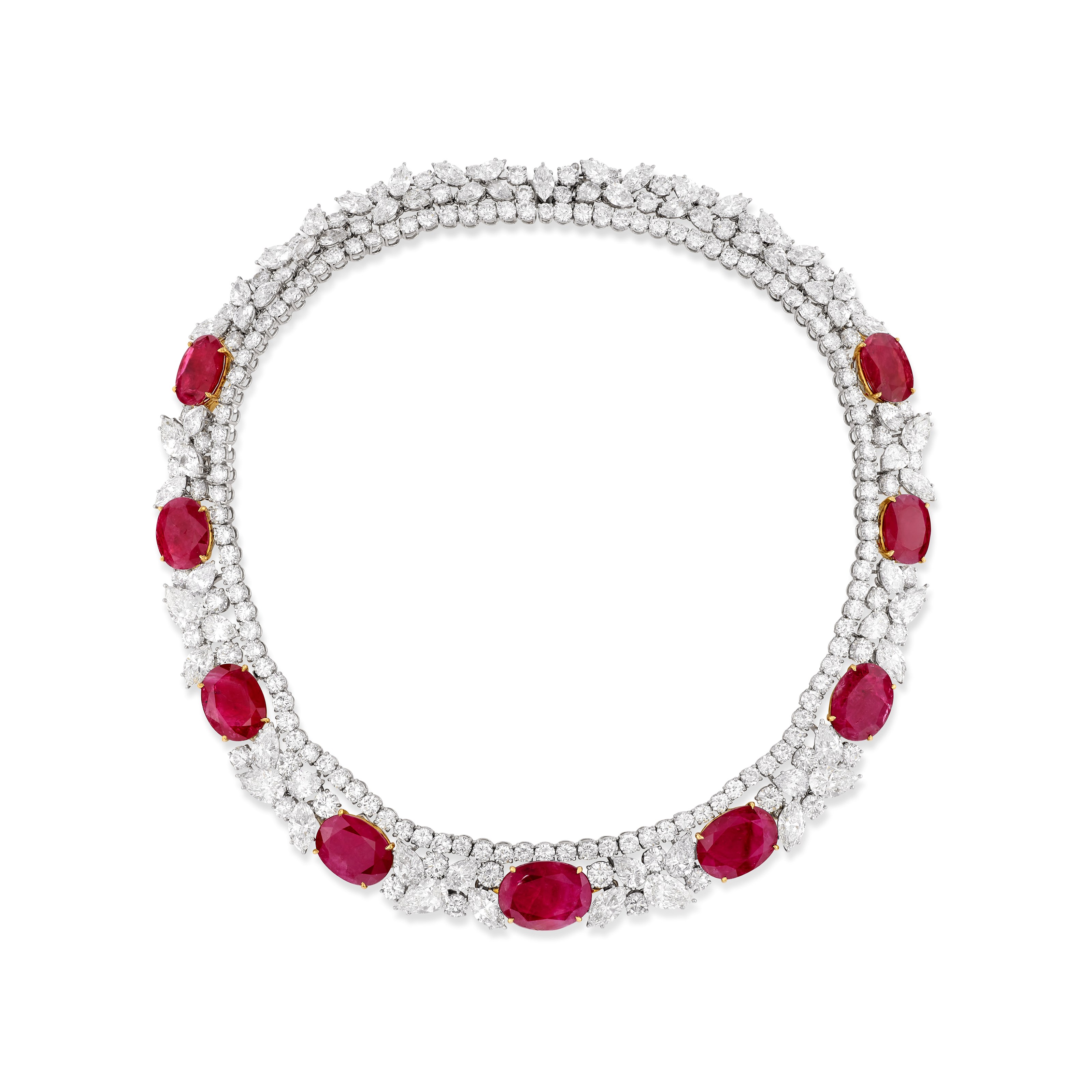 RUBY AND DIAMOND NECKLACE