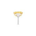 HARRY WINSTON COLOURED DIAMOND AND DIAMOND RING