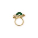 JADEITE AND DIAMOND RING