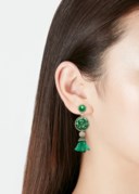 JADEITE AND MULTI-GEM EARRINGS