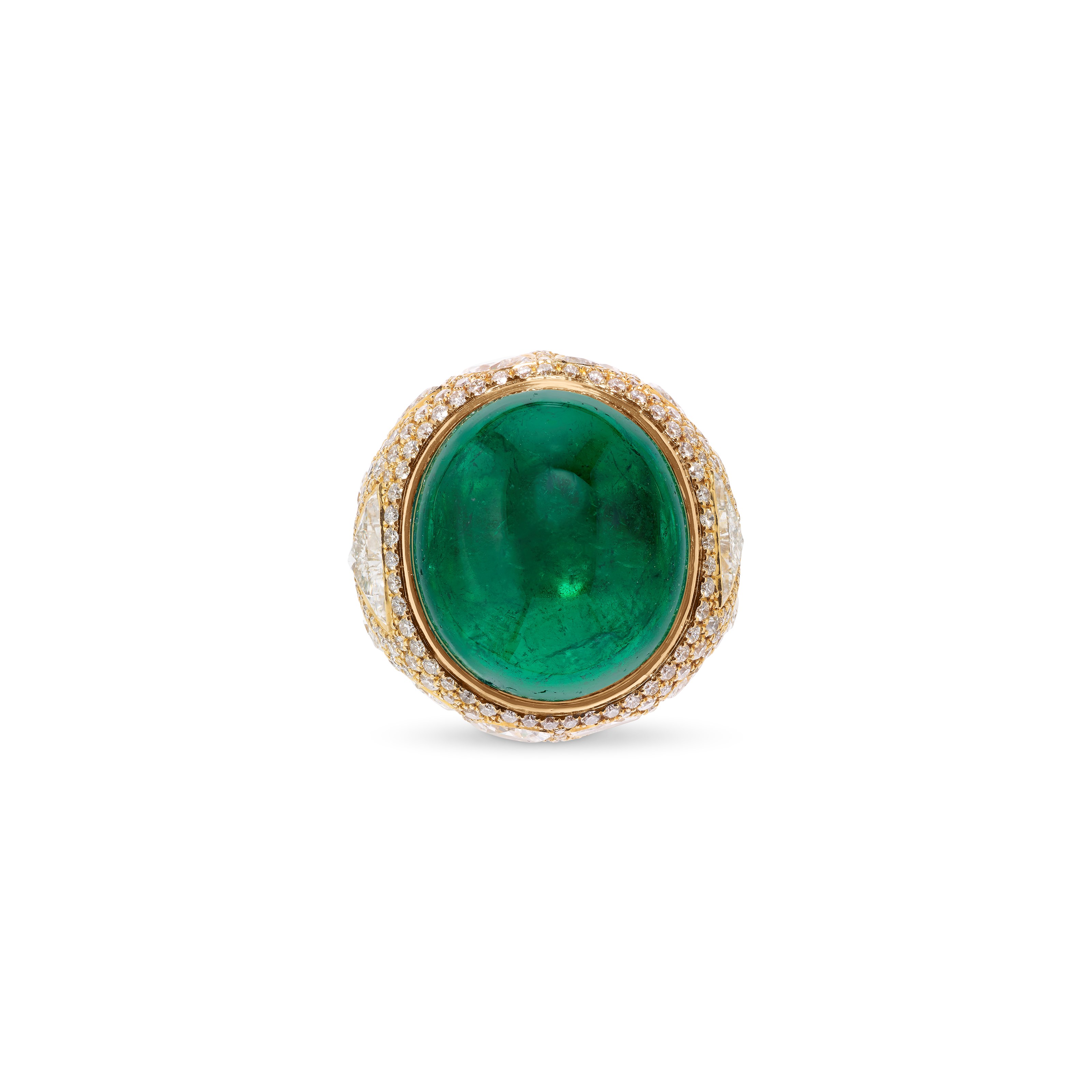 EMERALD AND DIAMOND RING