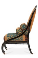 A VICTORIAN EBONIZED SIDE CHAIR