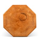 A LATE VICTORIAN OAK OCTAGONAL CENTRE TABLE