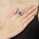 SAPPHIRE AND DIAMOND RING