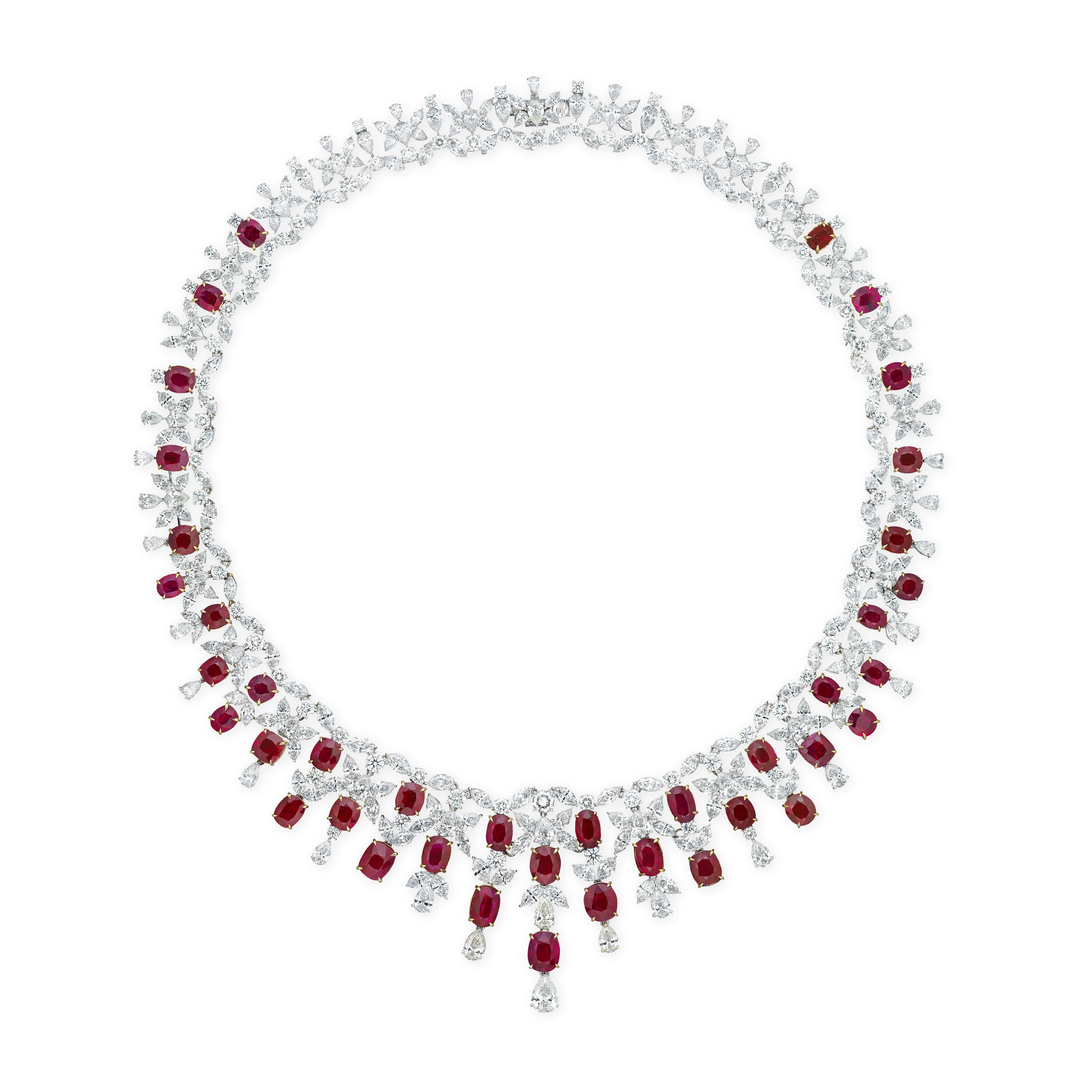 RUBY AND DIAMOND NECKLACE
