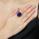 SAPPHIRE AND DIAMOND RING