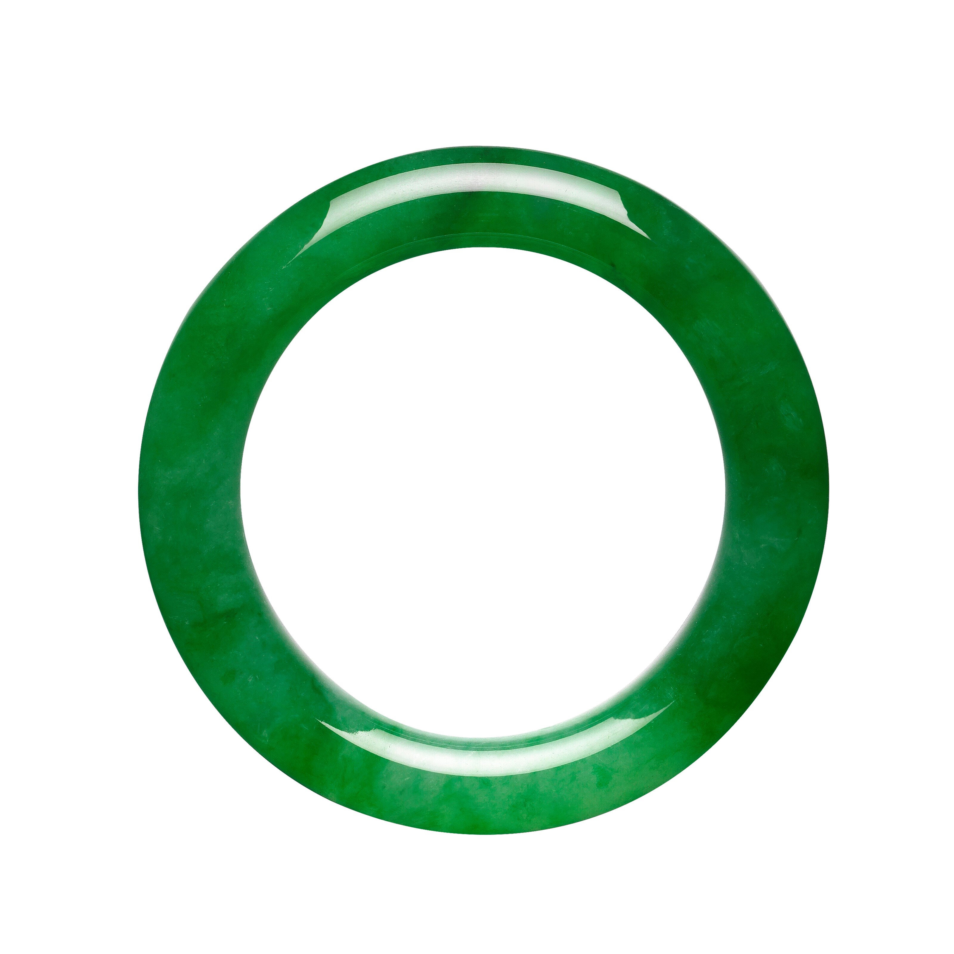 AN EXCEPTIONAL JADEITE BANGLE
