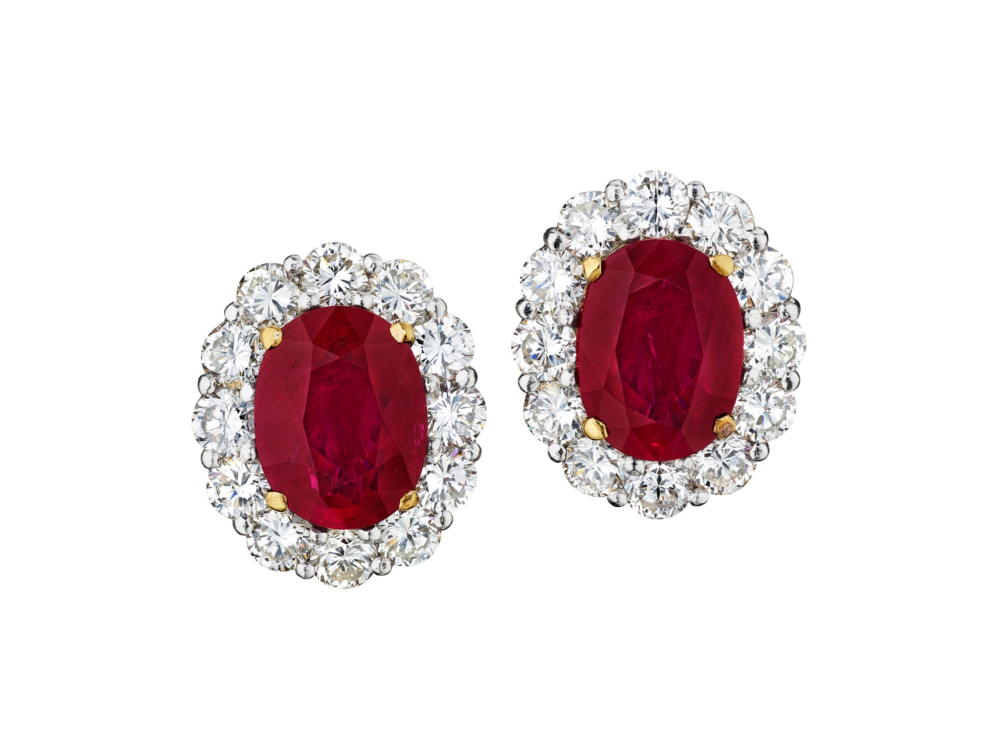 RUBY AND DIAMOND EARRINGS