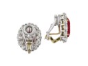 RUBY AND DIAMOND EARRINGS