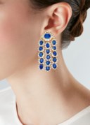 SAPPHIRE AND DIAMOND EARRINGS
