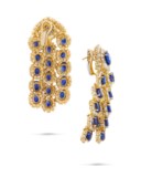 SAPPHIRE AND DIAMOND EARRINGS