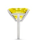 TREATED COLOURED DIAMOND RING