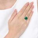 EMERALD AND DIAMOND RING