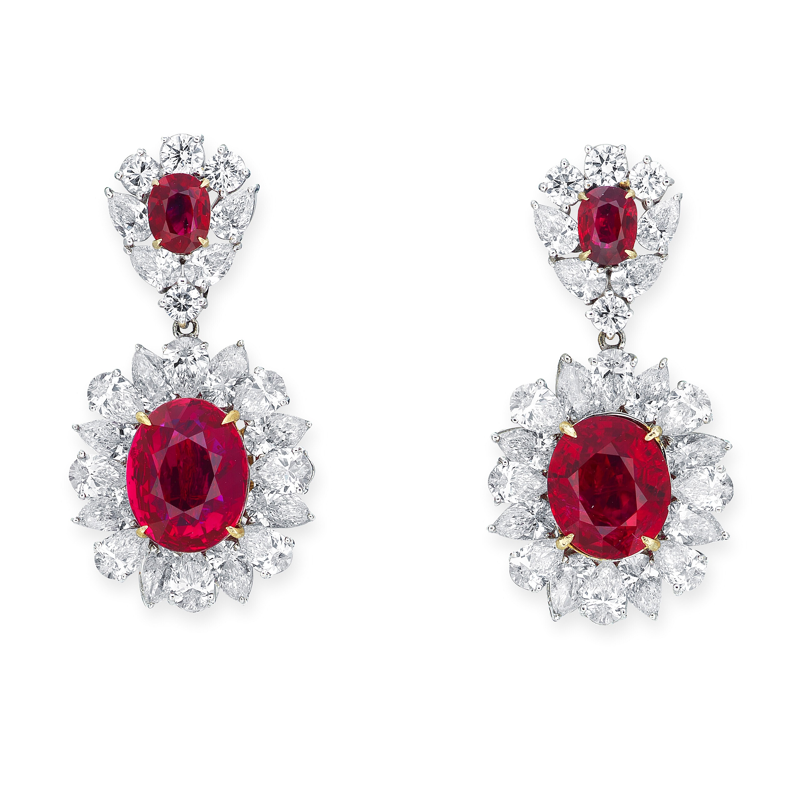 RUBY AND DIAMOND EARRINGS