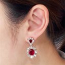 RUBY AND DIAMOND EARRINGS