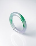 JADEITE AND DIAMOND BANGLE