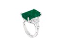 EMERALD AND DIAMOND RING