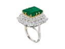 EMERALD AND DIAMOND RING