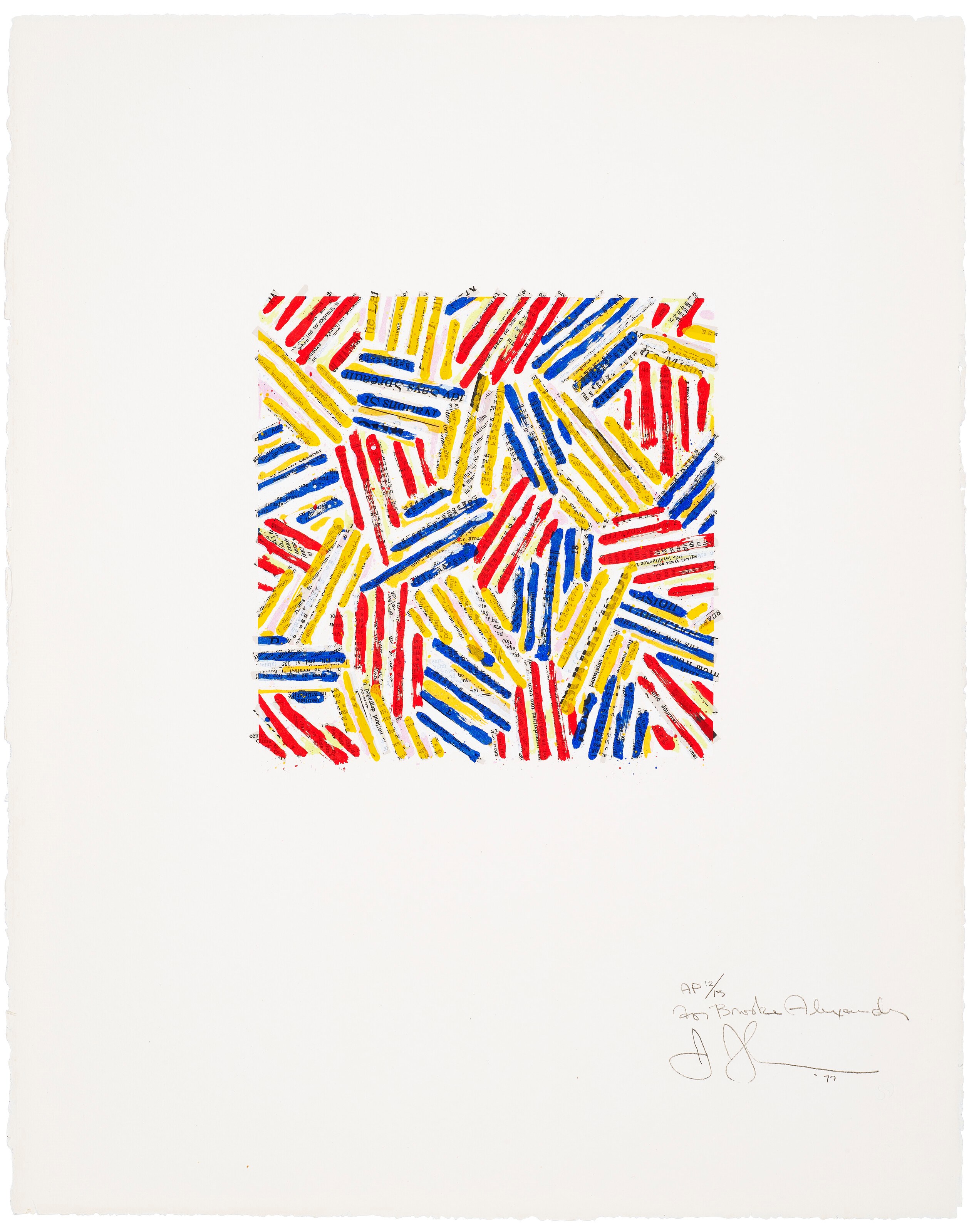 JASPER JOHNS (B. 1930)