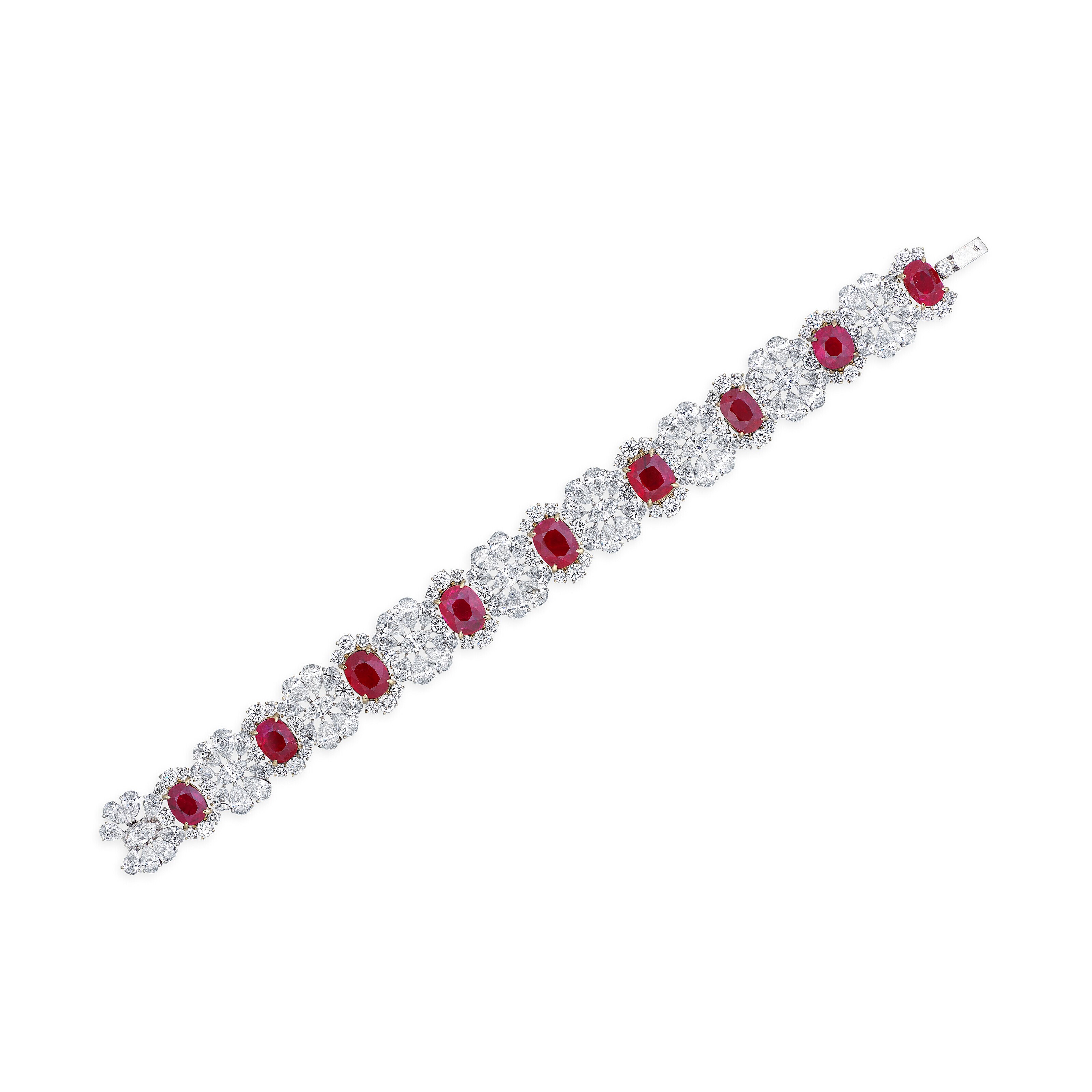 NO RESERVE - RUBY AND DIAMOND BRACELET