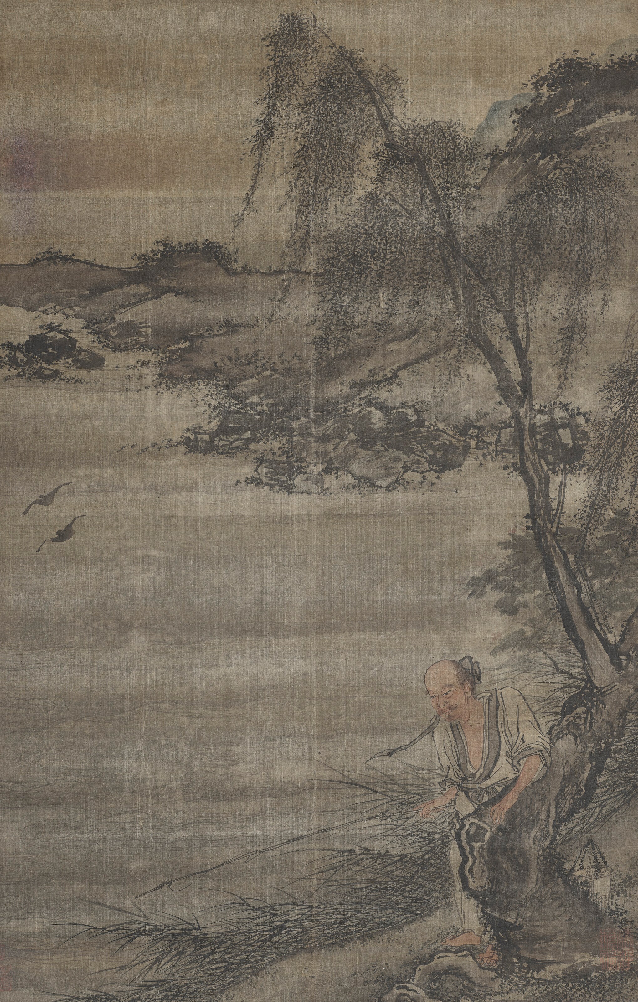 明 無款