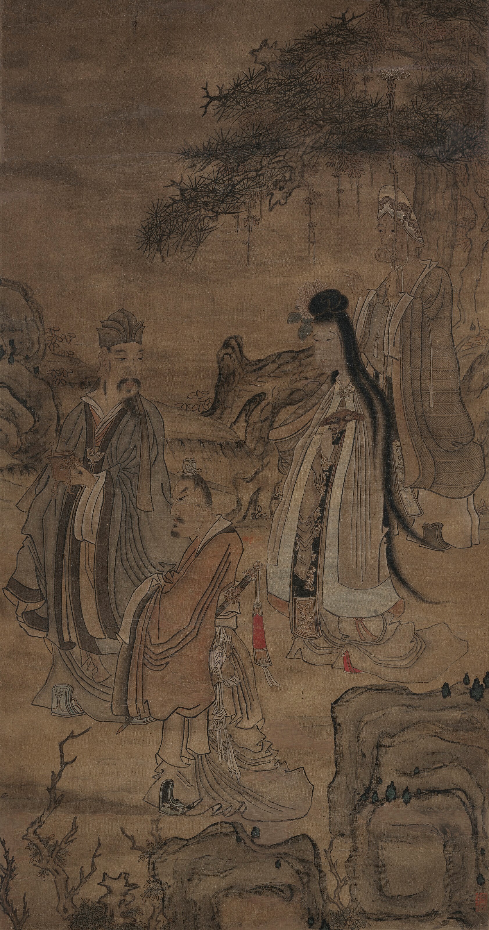 明 無款